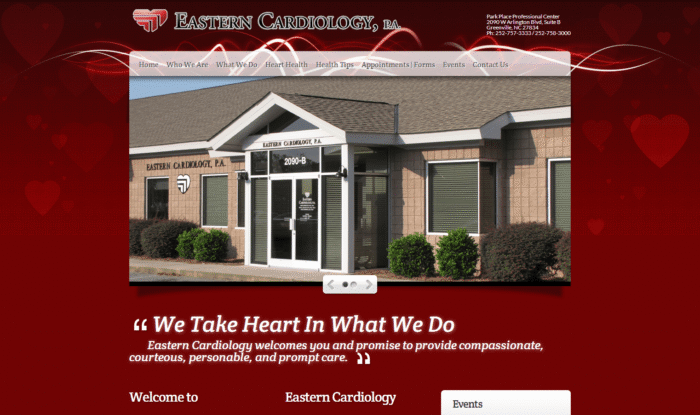 Web Design - Eastern Cardiology