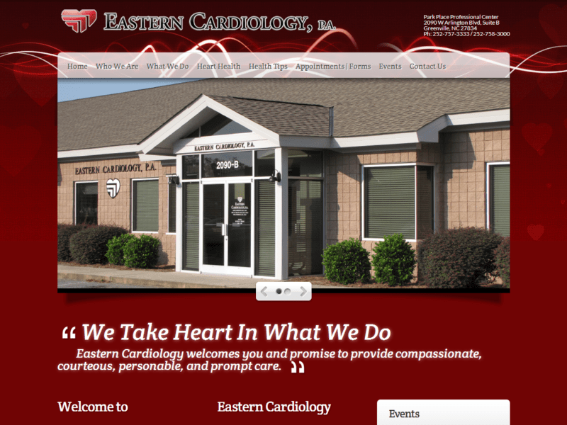 Web Design - Eastern Cardiology