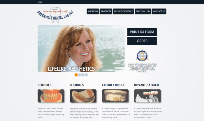 Signature Web Design - Greenville Dental Lab