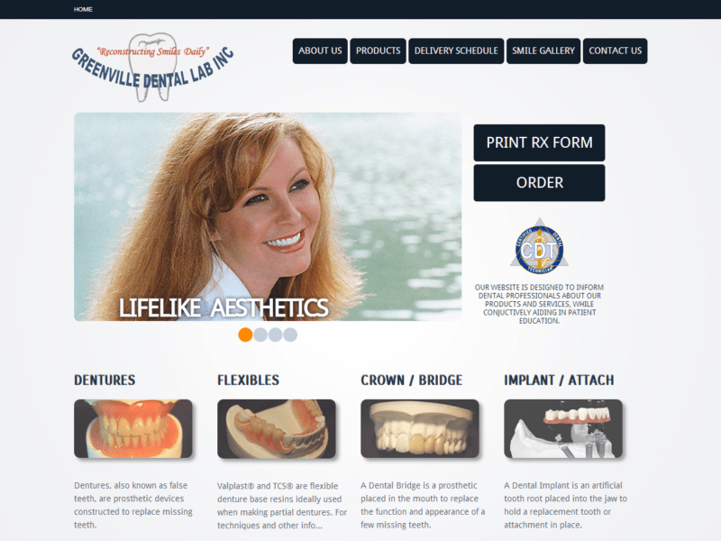 Signature Web Design - Greenville Dental Lab