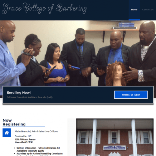 Web Design - Grace College of Barbering