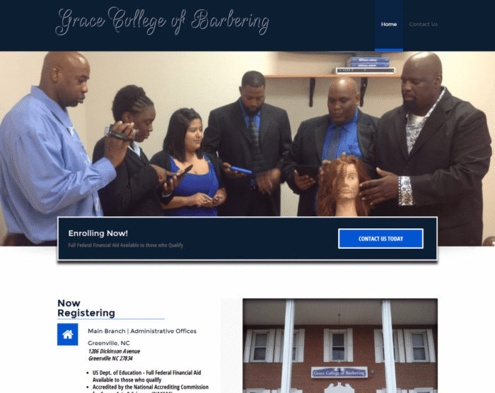 Web Design - Grace College of Barbering