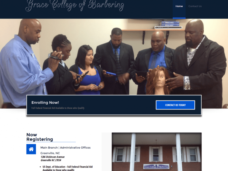 Web Design - Grace College of Barbering