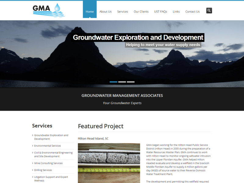 Web Design - Groundwater Management