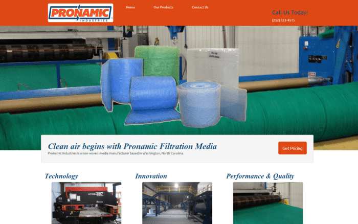 Web Design - Pronamic Industries