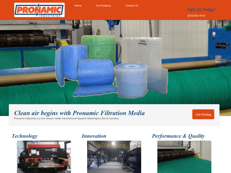 Web Design - Pronamic Industries