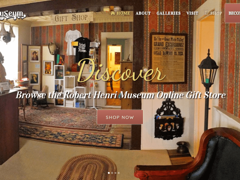 Web Design - Robert Henri Museum