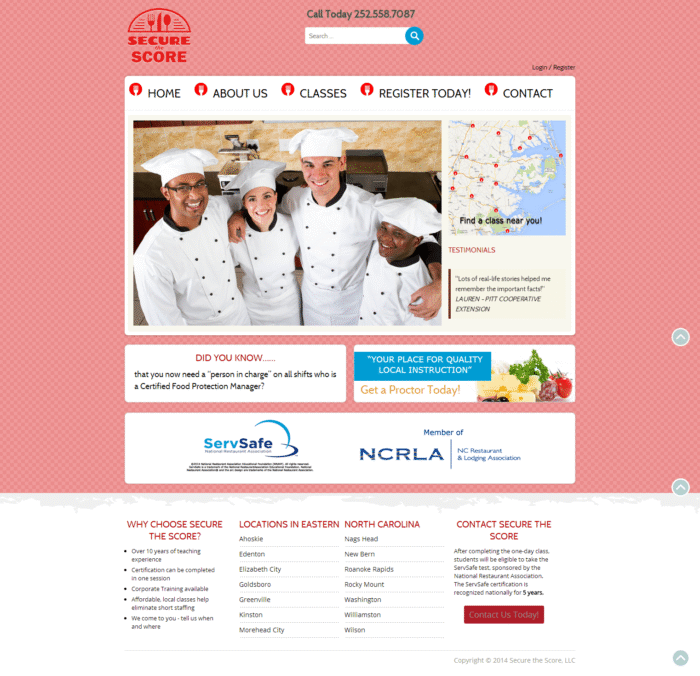 Web Design - Secure the Score