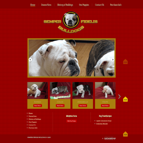 Web Design - Semper Fidelis Bulldogs