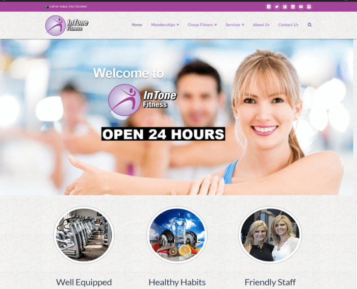 Web Design - InTone Fitness