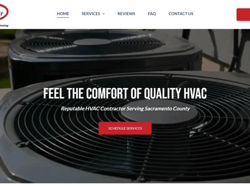 Web Design - Perry Air -thumbnail