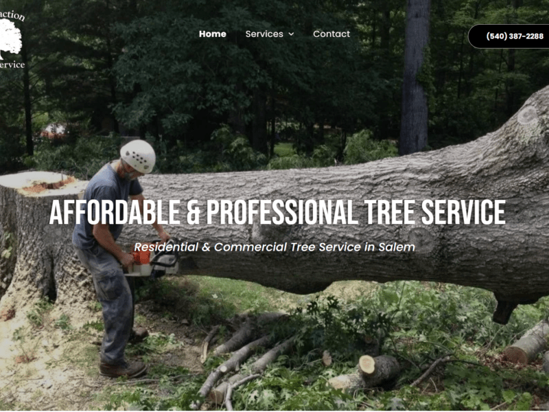 Web Design - Satisfaction Tree Service thumbnail