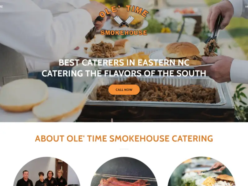 Signature Web Design - Ole' Time Smokehouse - thumbnail