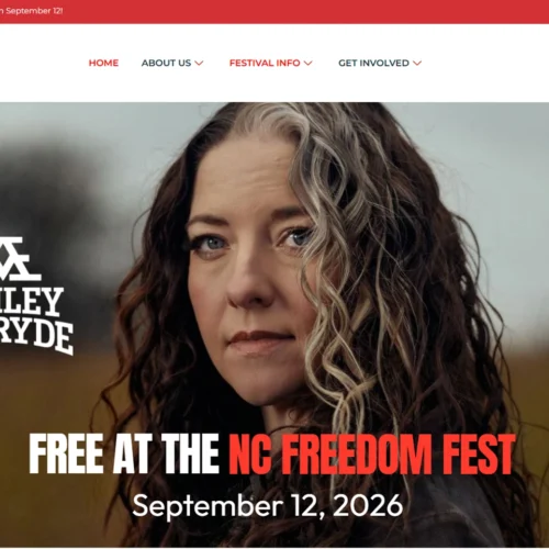 Signature Web Design - NC Freedom Fest website