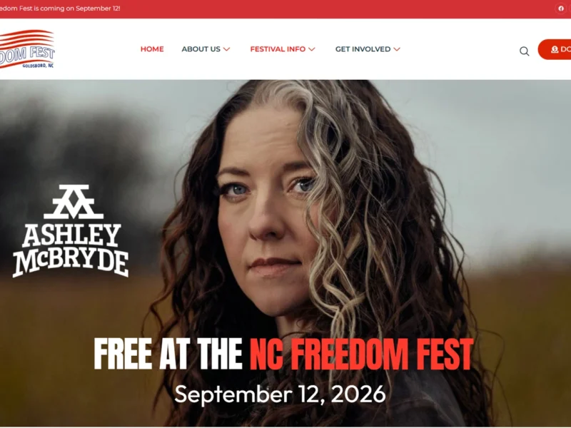 Signature Web Design - NC Freedom Fest website
