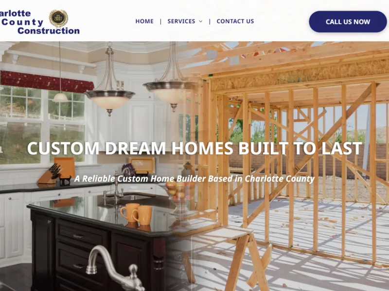 Signature Web Design - Charlotte County Construction thumbnail