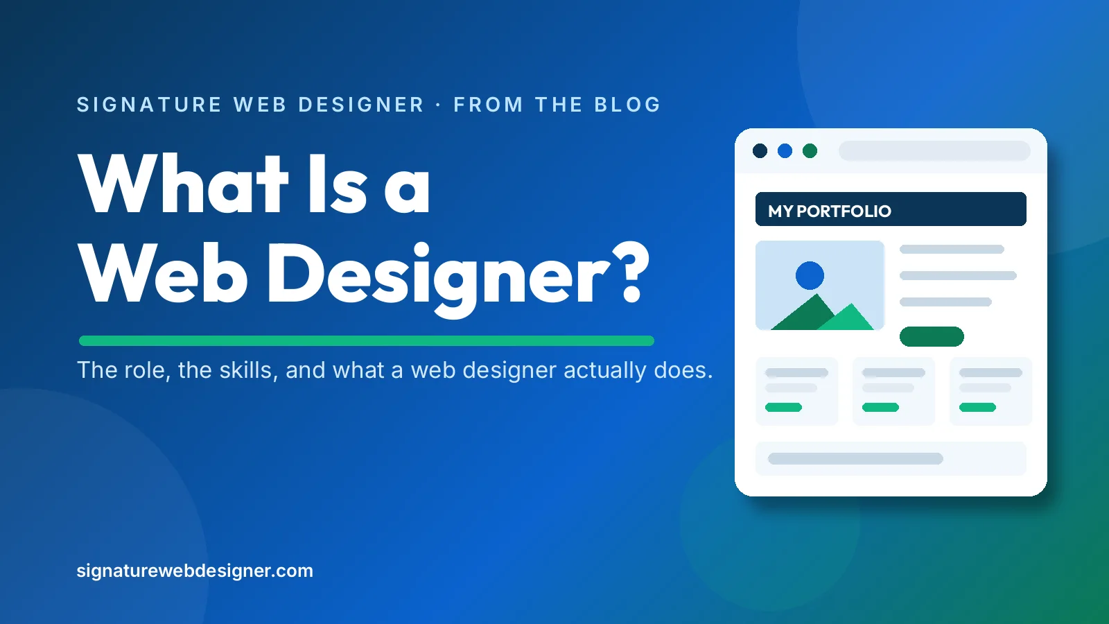 What is a Web Designer?